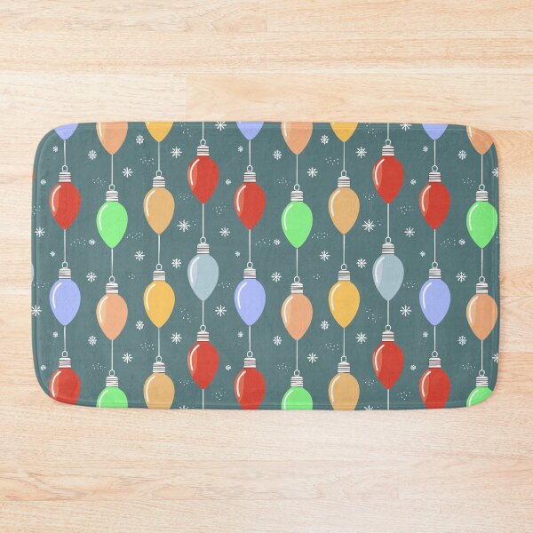 Item preview, Retro Christmas Lights Pattern designed and sold by ArtFactoryAI.