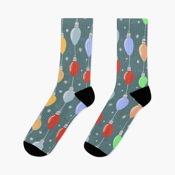 Item preview, Retro Christmas Lights Pattern designed and sold by ArtFactoryAI.