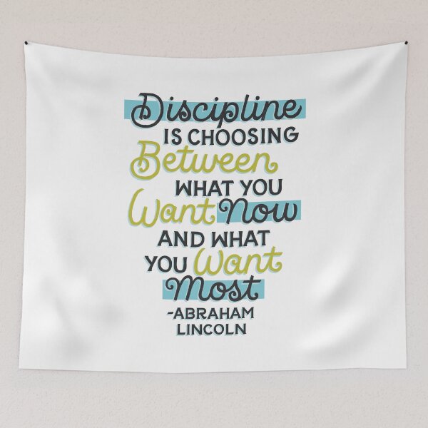 Item preview, Discipline Motivational Quote designed and sold by polliadesign.