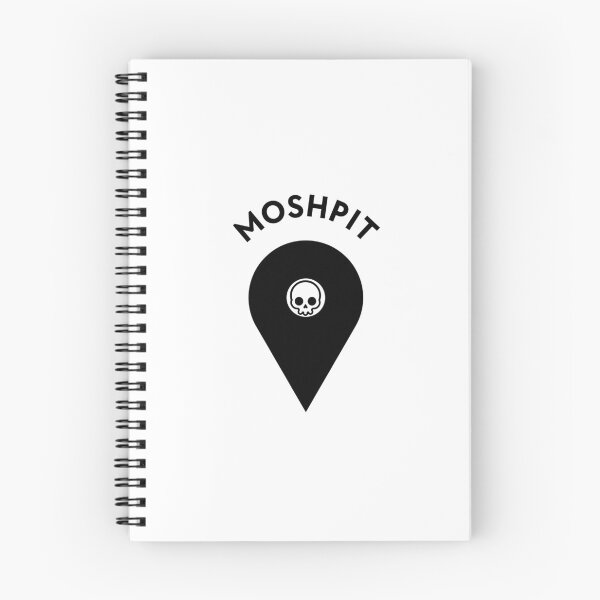 Item preview, Moshpit You Are Here Skull Map Pin (Black) designed and sold by DropDeadDsgns.