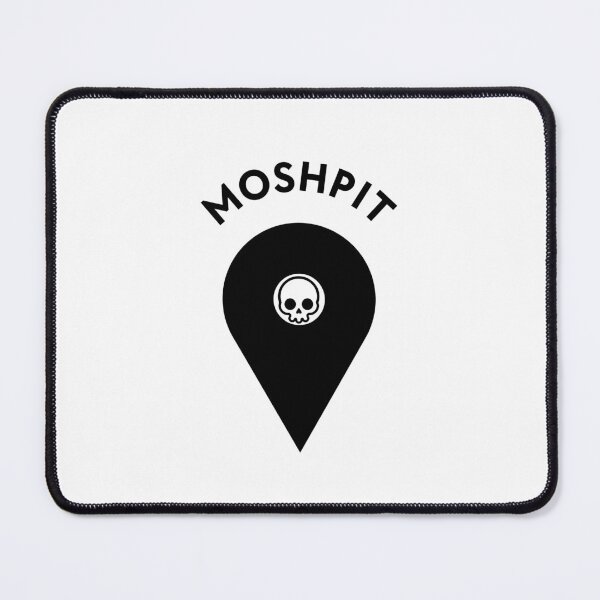 Item preview, Moshpit You Are Here Skull Map Pin (Black) designed and sold by DropDeadDsgns.