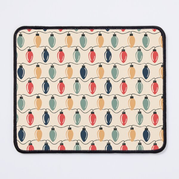 Item preview, Retro Christmas Lights Pattern designed and sold by ArtFactoryAI.