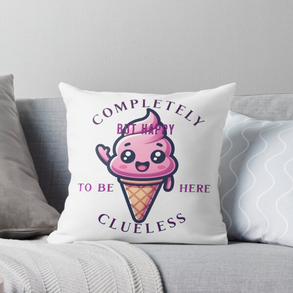 Item preview, Clueless But Happy Icecream Cone designed and sold by MatterForge.