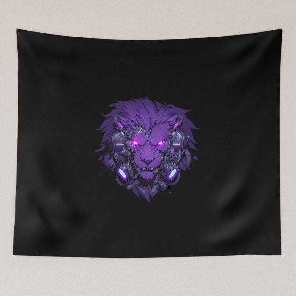 Artikelvorschau, Cyber Black Lion / / Schwarzer Löwe / / Cooles Tier / / Cyber-Tier / / Tierkunst / / Tierkrieger / / Niedliche Tierkunst / / Ästhetische Gaming-Aufkleber entworfen und verkauft von SMARTKIT DESIGNAGENCY.