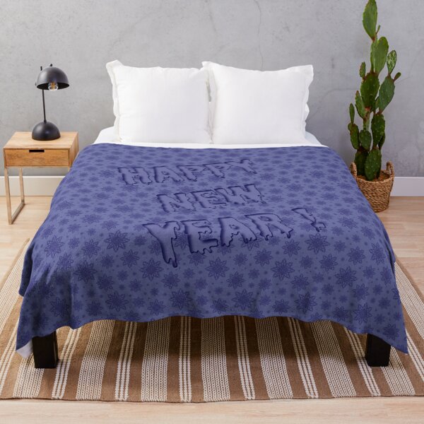 Item preview, Inscription "Happy New Year!" on a purple background with snowflakes designed and sold by Cherevan.