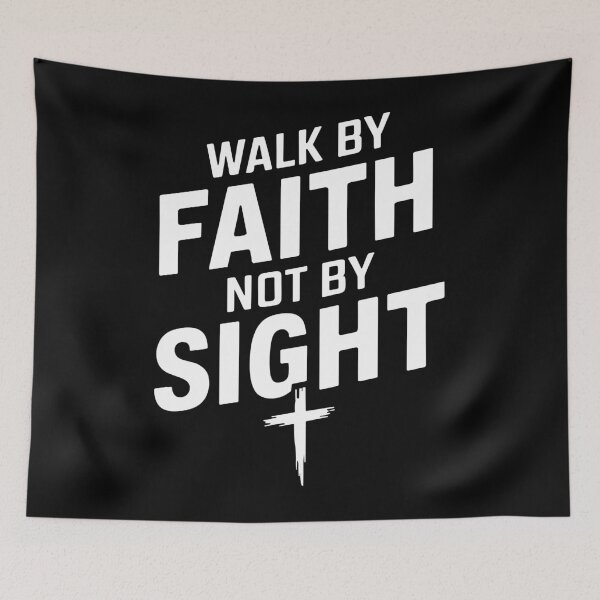 Item preview, Inspirational Walk by Faith Statement designed and sold by InsanseCreation.