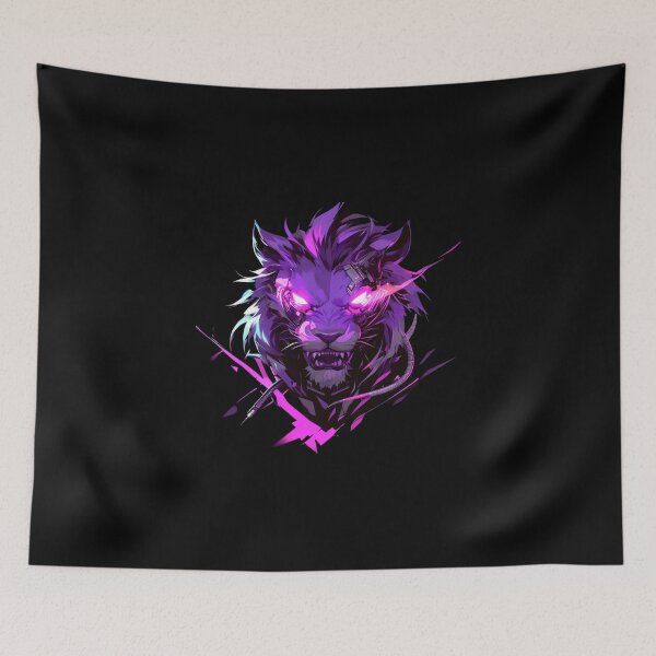 Artikelvorschau, Cyber Black Lion / / Schwarzer Löwe / / Cooles Tier / / Cyber-Tier / / Tierkunst / / Tierkrieger / / Niedliche Tierkunst / / Ästhetische Gaming-Aufkleber entworfen und verkauft von SMARTKIT DESIGNAGENCY.