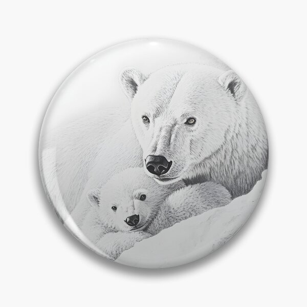Item preview, Polar bear pencil drawing designed and sold by Pencil-Art.
