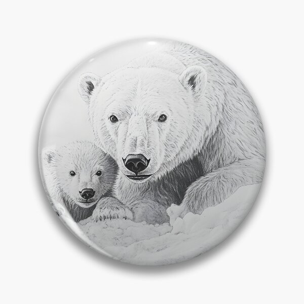 Item preview, Polar bear pencil drawing designed and sold by Pencil-Art.