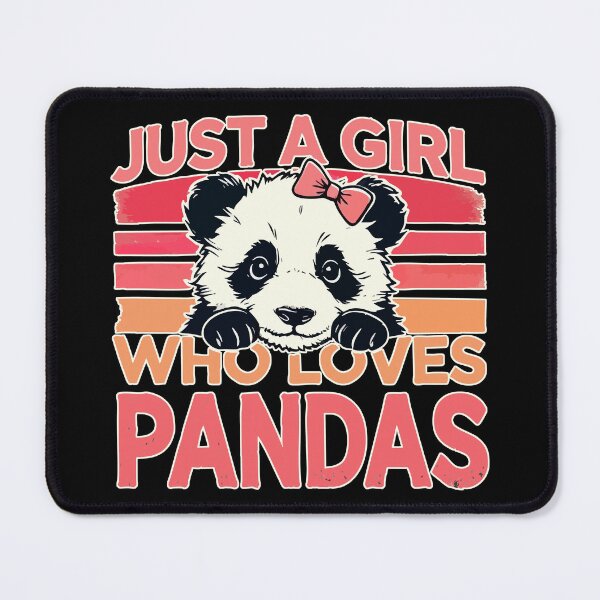 Item preview, Just A Girl Who Loves Pandas designed and sold by TomFrontierArt.