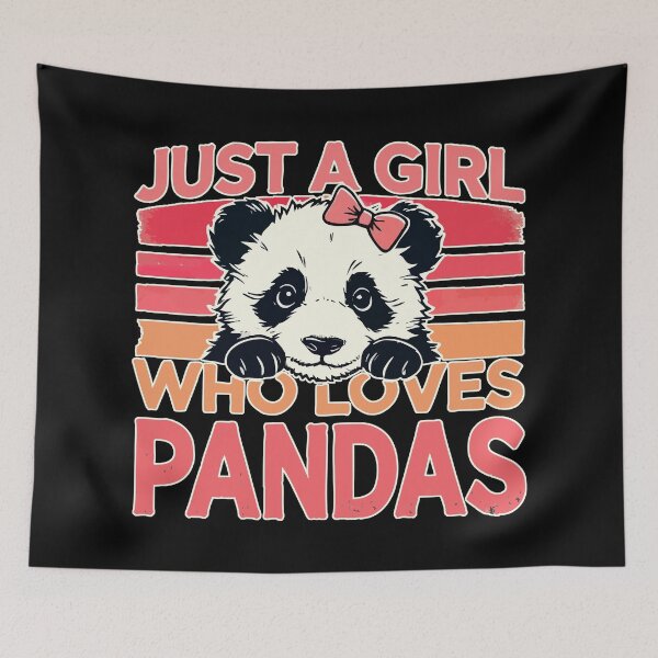 Item preview, Just A Girl Who Loves Pandas designed and sold by TomFrontierArt.