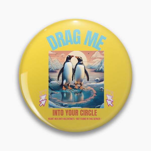 Item preview, Penguins in Love: "Drag Me Into Your circle" designed and sold by MiHijoDesign.