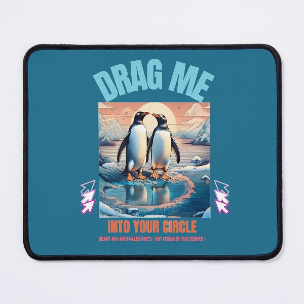 Item preview, Penguins in Love: "Drag Me Into Your circle" designed and sold by MiHijoDesign.