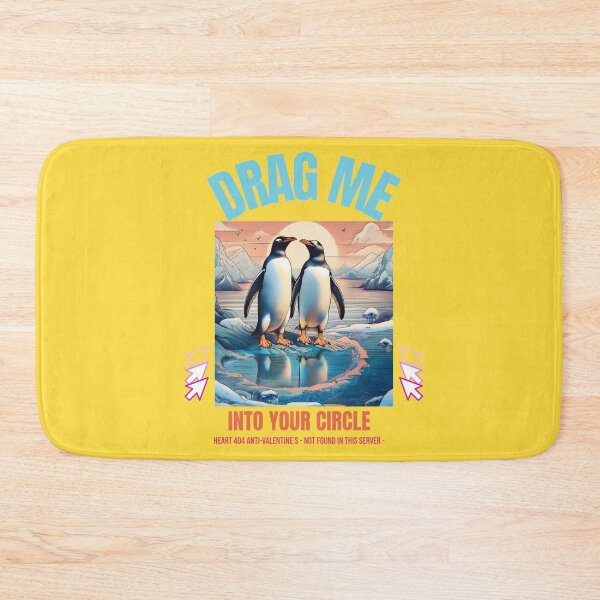 Item preview, Penguins in Love: "Drag Me Into Your circle" designed and sold by MiHijoDesign.