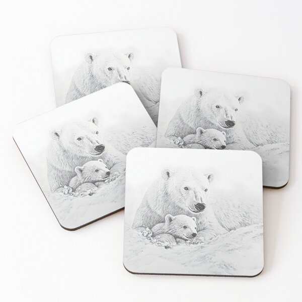 Item preview, Polar bear pencil drawing designed and sold by Pencil-Art.