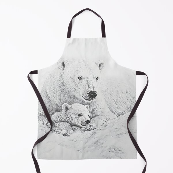 Item preview, Polar bear pencil drawing designed and sold by Pencil-Art.