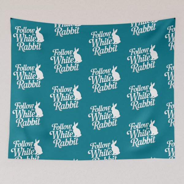 Item preview, Follow the white Rabbit Bunny Hare Follow me  designed and sold by Cr320.