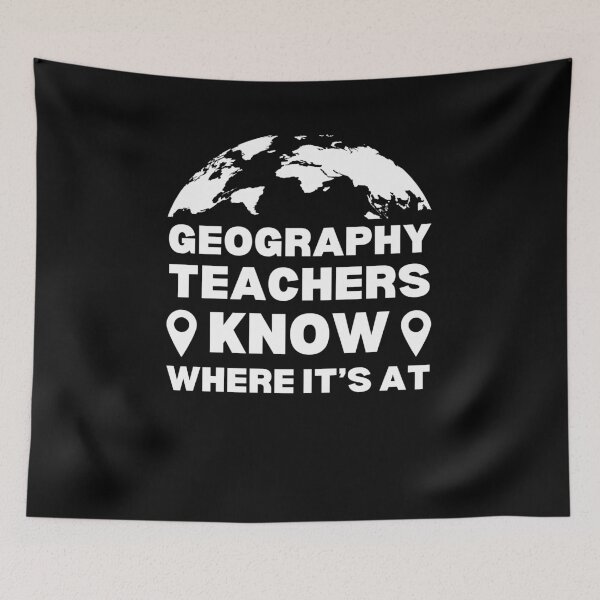 Item preview,  Funny Teacher Geography Teachers Know Where It's At Geography Lover designed and sold by MouDantArts.