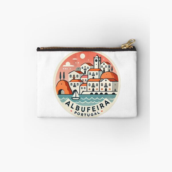 Item preview, Vintage Travel Sticker Albufeira - Minimal Retro Design from Portugal designed and sold by pod24.