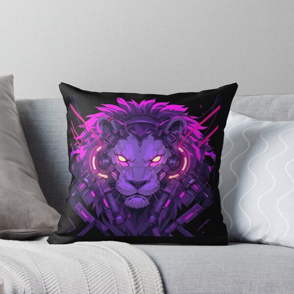 Item preview, Cyber Black Lion // Black Lion // Cool Animal // Cyber Animal // Animal Art // Animal Warrior // Animal Cute Art // Gaming Aesthetic stickers designed and sold by SMARTKIT  DESIGNAGENCY.