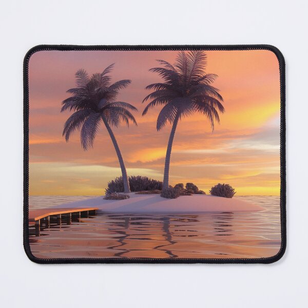 Item preview, palm trees on the island sand designed and sold by AA-designstore.