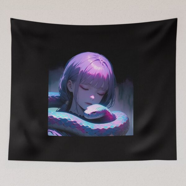 Item preview, The Girl and the Snake designed and sold by Farbenmieze.