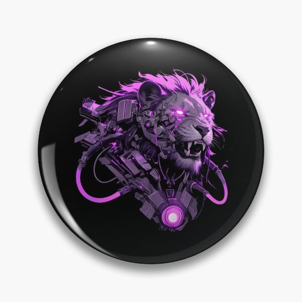 Item preview, Cyber Black Lion // Black Lion // Cool Animal // Cyber Animal // Animal Art // Animal Warrior // Animal Cute Art // Gaming Aesthetic stickers designed and sold by SMARTKIT  DESIGNAGENCY.
