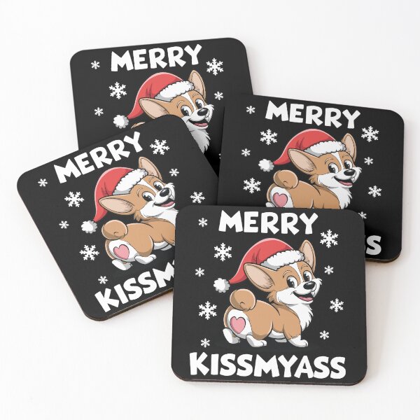 Item preview, Merry Kissmyass Christmas Corgi designed and sold by MonkaDesigns.