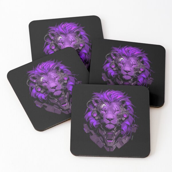 Artikelvorschau, Cyber Black Lion / / Schwarzer Löwe / / Cooles Tier / / Cyber-Tier / / Tierkunst / / Tierkrieger / / Niedliche Tierkunst / / Ästhetische Gaming-Aufkleber entworfen und verkauft von SMARTKIT DESIGNAGENCY.