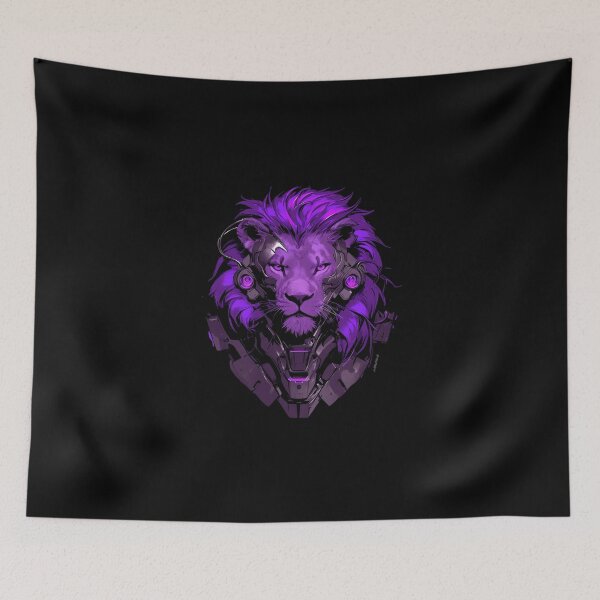 Artikelvorschau, Cyber Black Lion / / Schwarzer Löwe / / Cooles Tier / / Cyber-Tier / / Tierkunst / / Tierkrieger / / Niedliche Tierkunst / / Ästhetische Gaming-Aufkleber entworfen und verkauft von SMARTKIT DESIGNAGENCY.