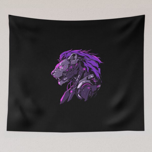 Artikelvorschau, Cyber Black Lion / / Schwarzer Löwe / / Cooles Tier / / Cyber-Tier / / Tierkunst / / Tierkrieger / / Niedliche Tierkunst / / Ästhetische Gaming-Aufkleber entworfen und verkauft von SMARTKIT DESIGNAGENCY.