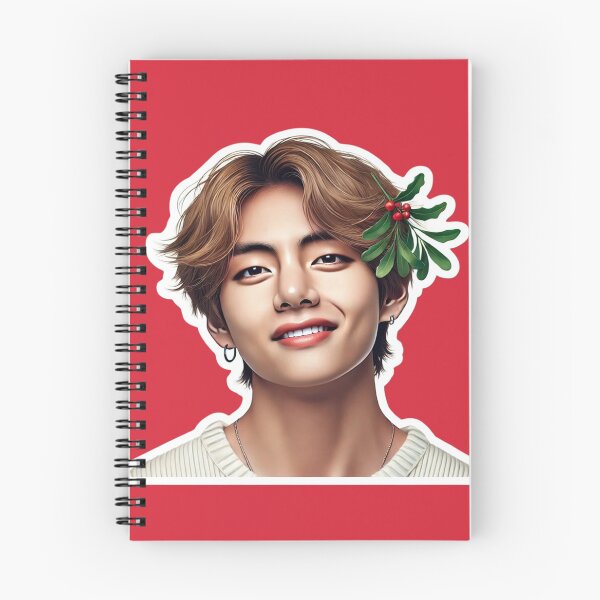 Item preview, Taehyung Holiday Charm | BTS-Inspired Festive Sticker for ARMY designed and sold by DEEPDesignsART.