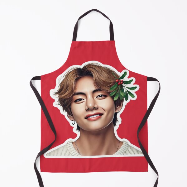 Item preview, Taehyung Holiday Charm | BTS-Inspired Festive Sticker for ARMY designed and sold by DEEPDesignsART.