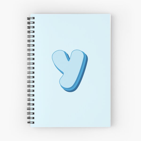 Item preview, Letter Y -  Initial Y - Baby Name - Retro Personalized Name - Retro Colors Cute Blue Lettering - Vintage Style Typography - Retro Monogram - Pale Blue, Bright Blue, Dark Blue Colors - Letter y designed and sold by TheIconShop.