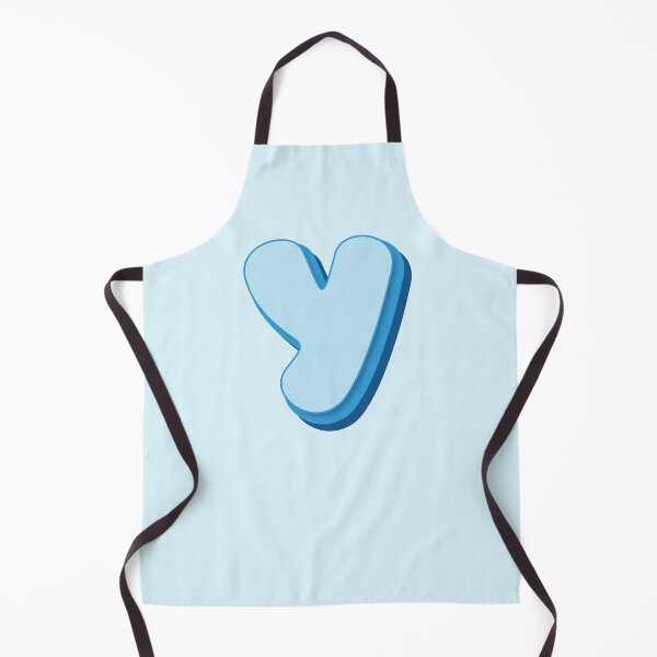 Item preview, Letter Y - Initial Y - Baby Name - Retro Personalized Name - Retro Colors Cute Blue Lettering - Vintage Style Typography - Retro Monogram - Pale Blue, Bright Blue, Dark Blue Colors - Letter y designed and sold by TheIconShop.