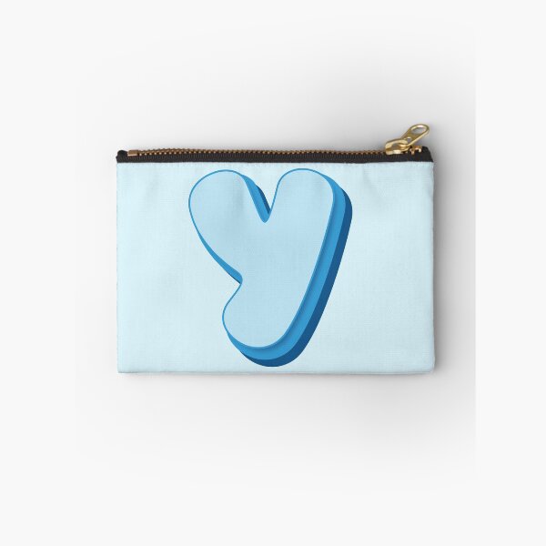 Item preview, Letter Y -  Initial Y - Baby Name - Retro Personalized Name - Retro Colors Cute Blue Lettering - Vintage Style Typography - Retro Monogram - Pale Blue, Bright Blue, Dark Blue Colors - Letter y designed and sold by TheIconShop.
