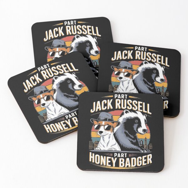 Item preview, Jack Russell and Honey Badger Fusion Design - Funny Dog Artwork designed and sold by love3617.