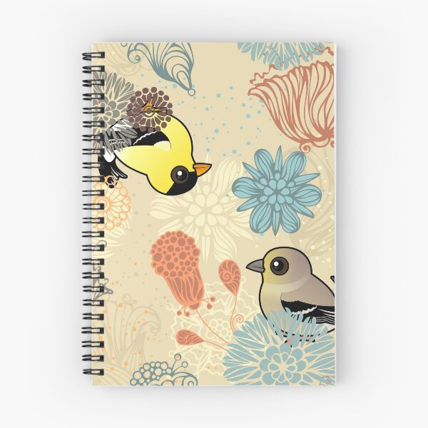Item preview, Patrón Birdorable de jilguero y flores americanas designed and sold by Birdorable.