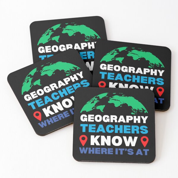 Item preview, Geography Teachers Know Where It's At Funny Geography Class Humor designed and sold by MouDantArts.