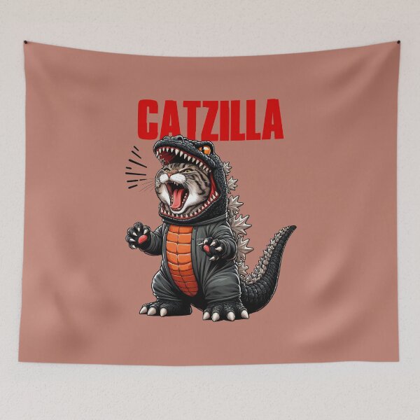 Item preview, Catzilla – Funny Cat Monster Design designed and sold by Aredbox.