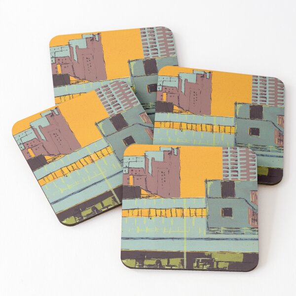 Item preview, View from the playhouse alternative cityscape designed and sold by rekoob.studio.