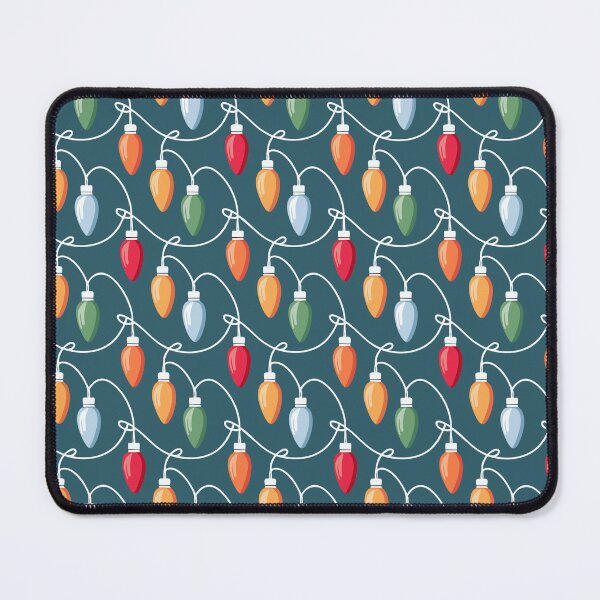 Item preview, Retro Christmas Lights Pattern designed and sold by ArtFactoryAI.