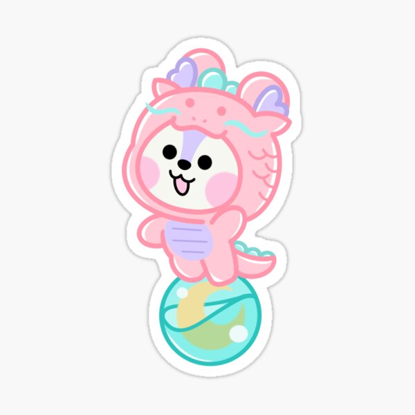 Artikel-Vorschau von BT21 Drachen Mang, designt und verkauft von Animangagirl.