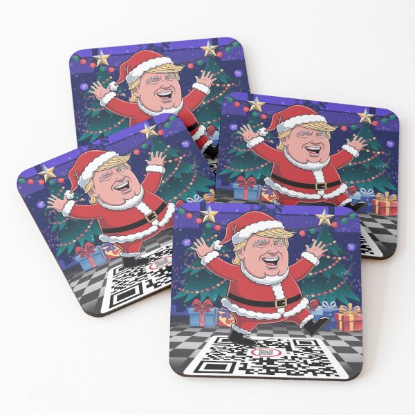 Item preview, Funny Christmas Trump Santa Claus And QR Code  designed and sold by SwanAndStone.