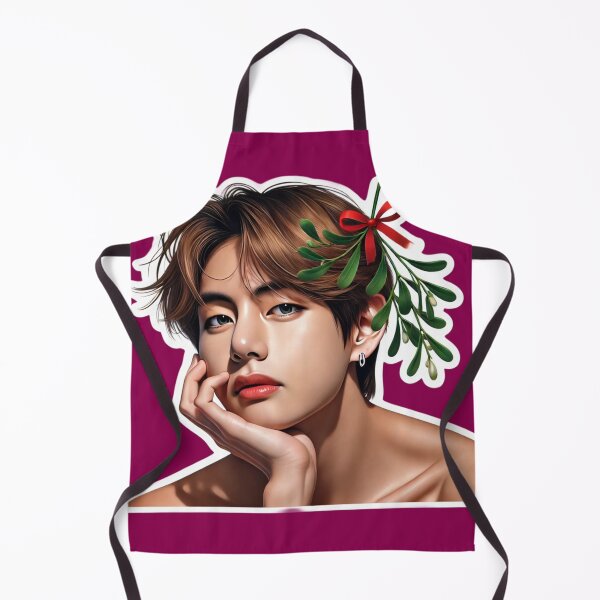 Item preview, Natural Holiday Charm | Taehyung-Inspired Festive Sticker for ARMY designed and sold by DEEPDesignsART.