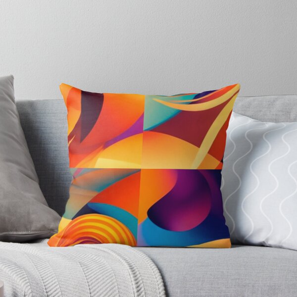 Aperçu de l'œuvre Conception abstraite avec motif de formes et couleurs vives créée et vendue par magenta-dream.