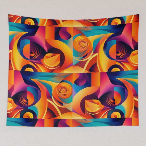 Item preview, Abstract Design with Pattern of Shapes and Vibrant Colors designed and sold by magenta-dream.