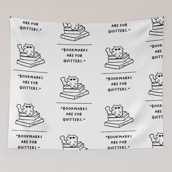 Item preview, "Bookmarks Are for Quitters" designed and sold by RM-Journey.