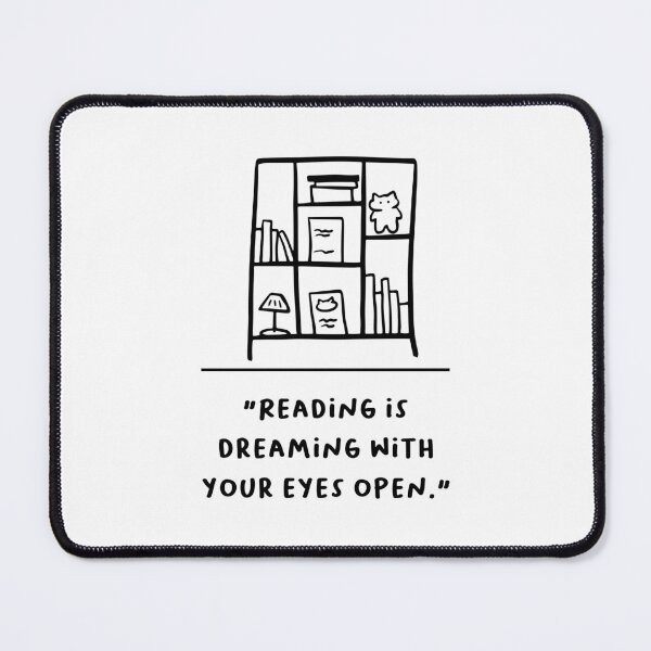 Item preview, "Reading Is Dreaming With Your Eyes Open" designed and sold by RM-Journey.
