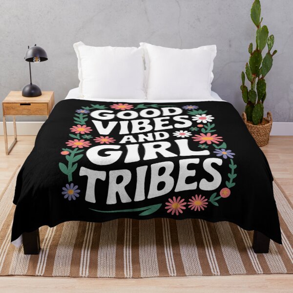 Item preview, Good Vibes and Girl Tribes designed and sold by InsanseCreation.